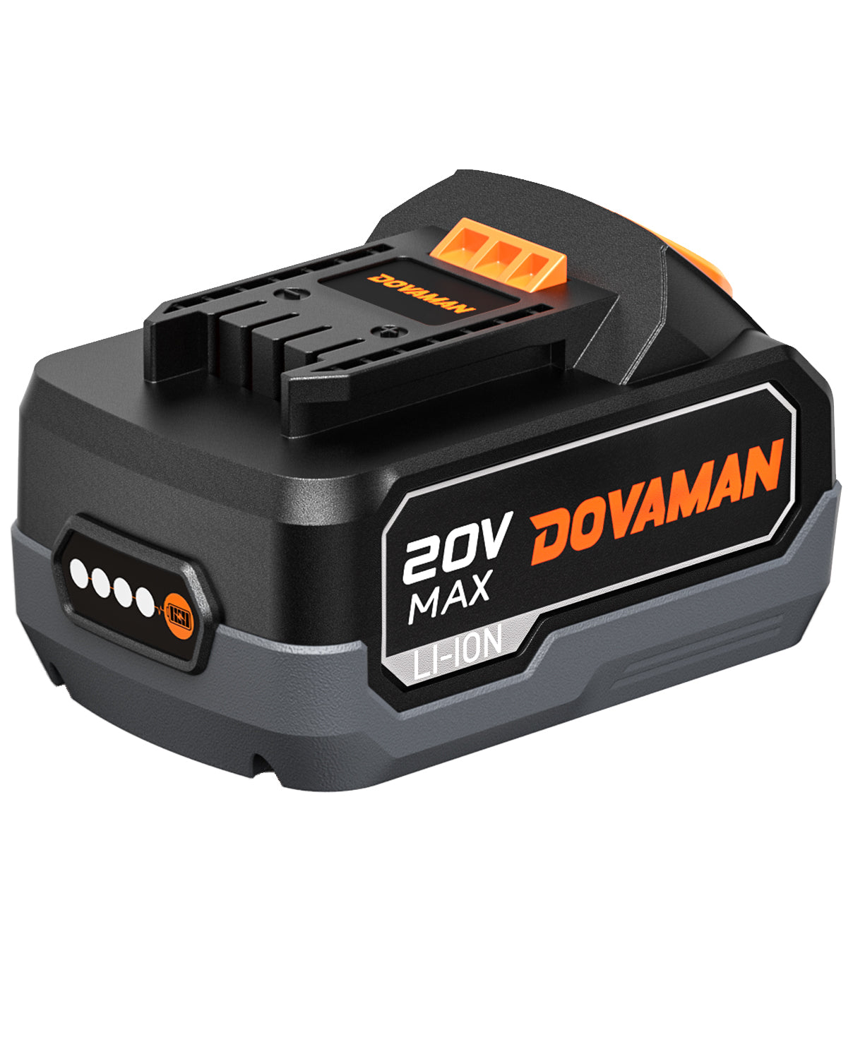 DOVAMAN B200 20V 4.0Ah Lithium-ion Battery Pack, Compatible with Cordless TITANCE X8 TITANCE X9 High Torque Impact Wrench (Battery Only)battery pack for DOVAMAN TITANCE X8 TITANCE X9 high torque cordless impact wrench 4.0Ah battery 4000mAh battery pack fast charge power indicator compatible with TITANCE X8 X9 impact gun longer runtime