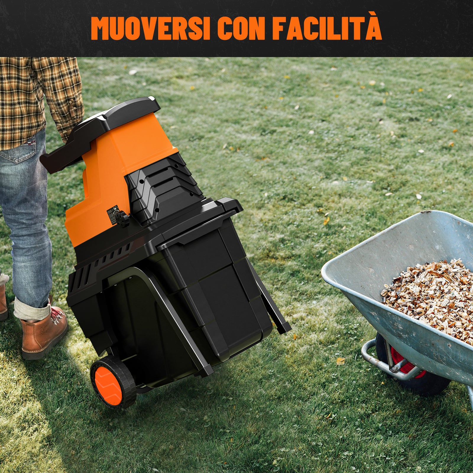 DOVAMAN GT10 Trituratore Rami, Motore Brushless da 2800W, 400Nm di Coppia