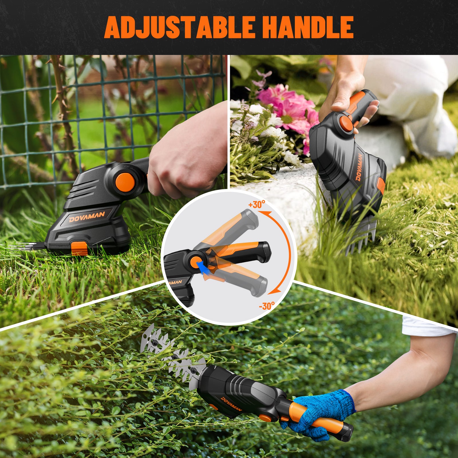 DOVAMAN GS01A 2 in 1 Cordless Grass Shear