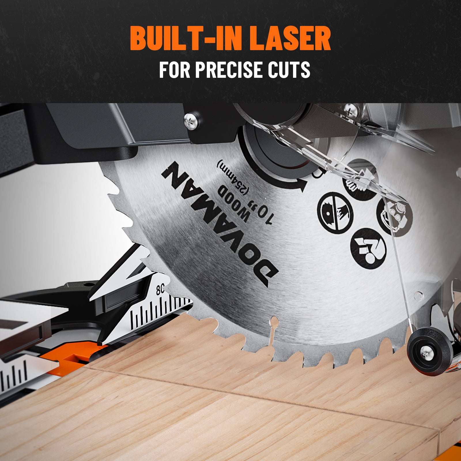 DOVAMAN DMS01C Updated 10-Inch Dual Bevel Sliding Miter Saw