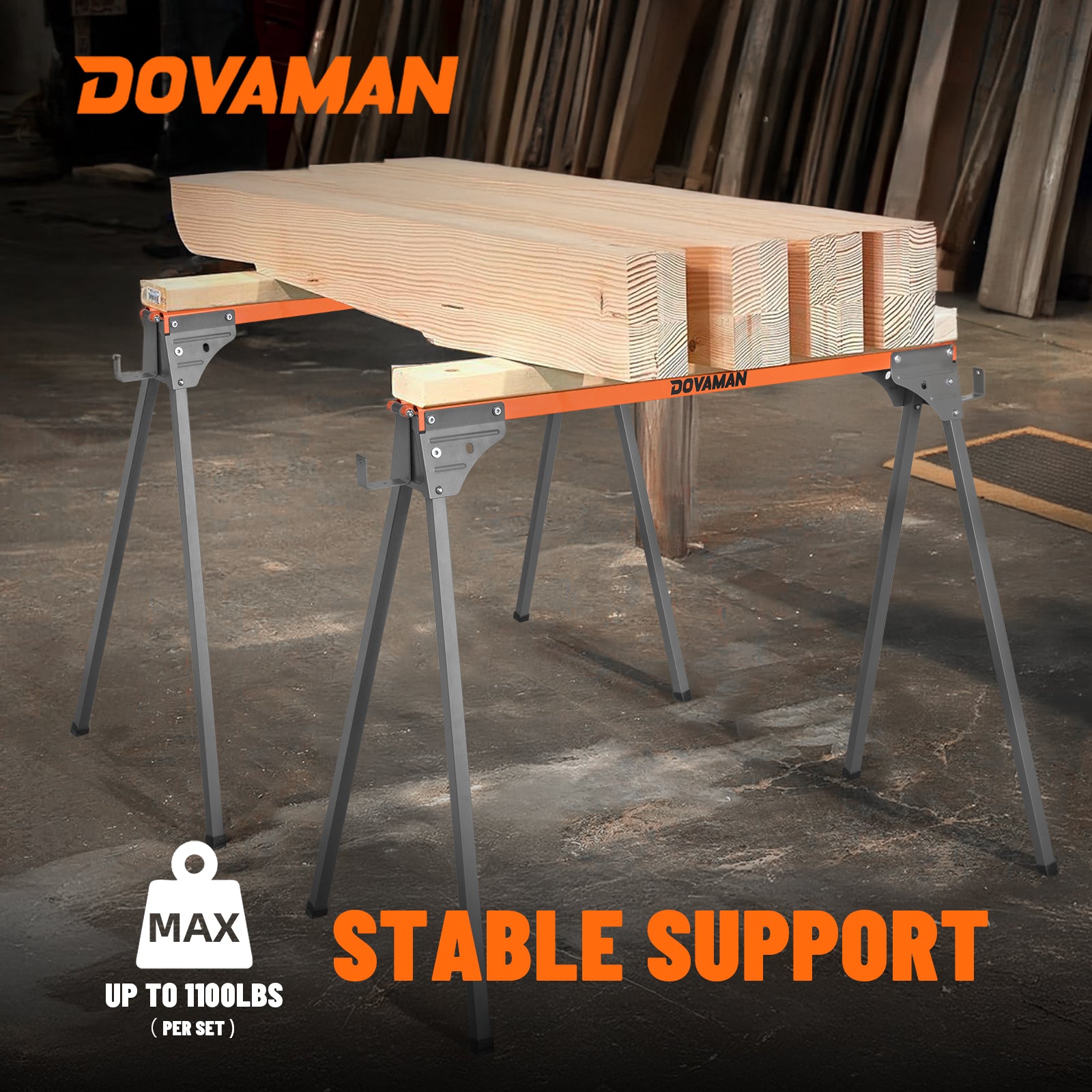 DOVAMAN DSS01A Saw Horse 2-Pack