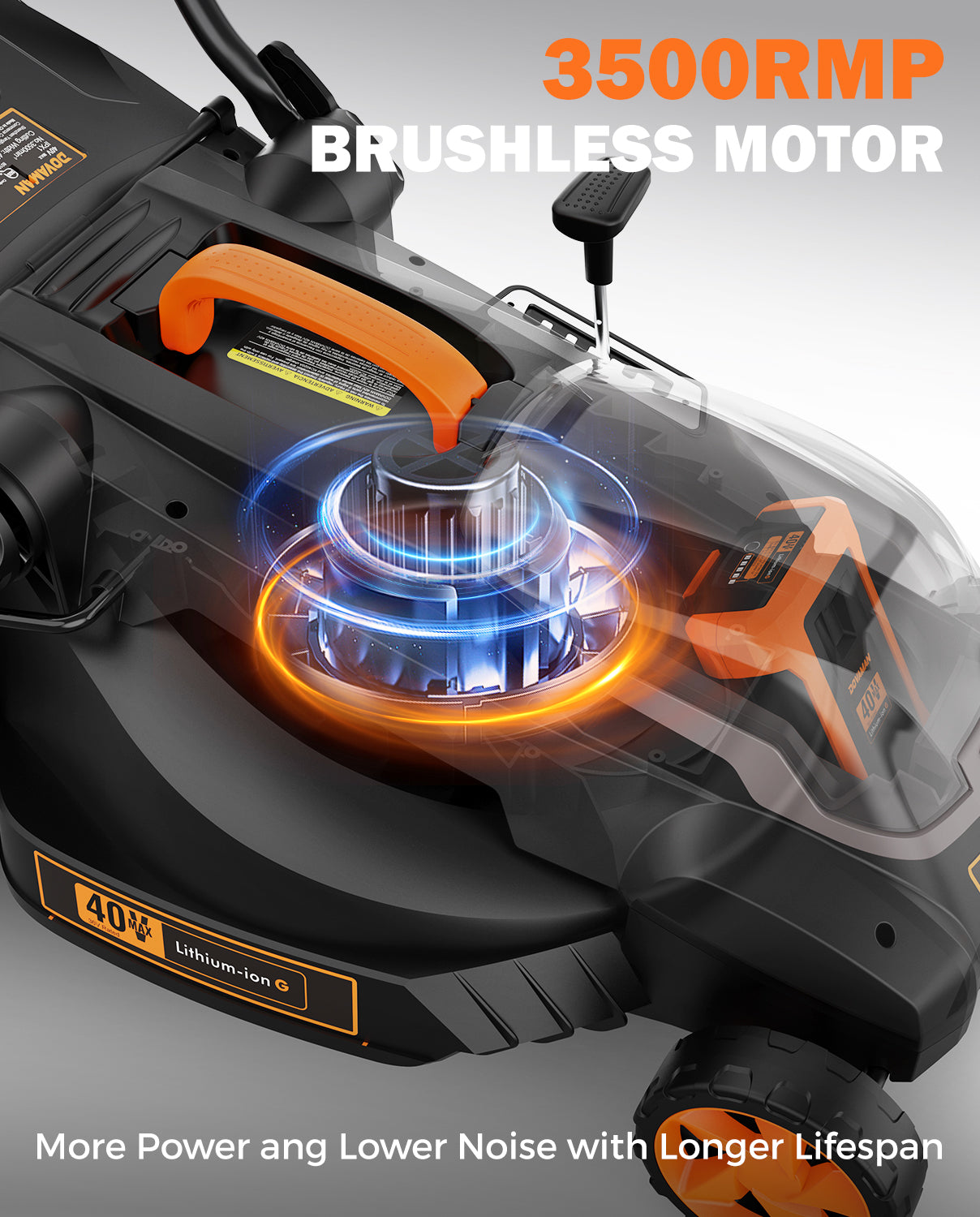 DOVAMAN 40V Max Brushless Lawn Mower
