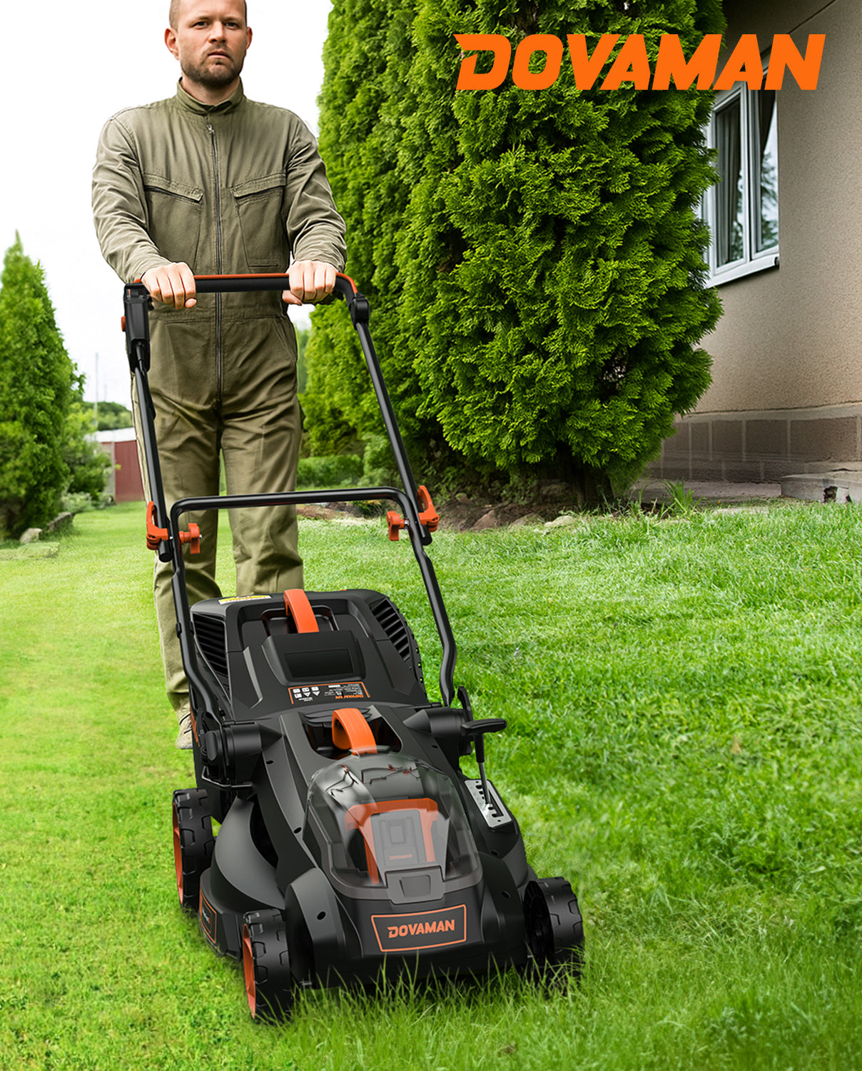 DOVAMAN LD40A 40V Max Brushless 19" Cordless Lawn Mower