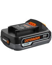 DOVAMAN B100 20V 2.0Ah Lithium-ion Battery Pack, Compatible with TITANCE X6 Cordless Drill Driver, TITANCE X7 Impact Driver & DCT01A Drywall Cut Out (Battery Only)