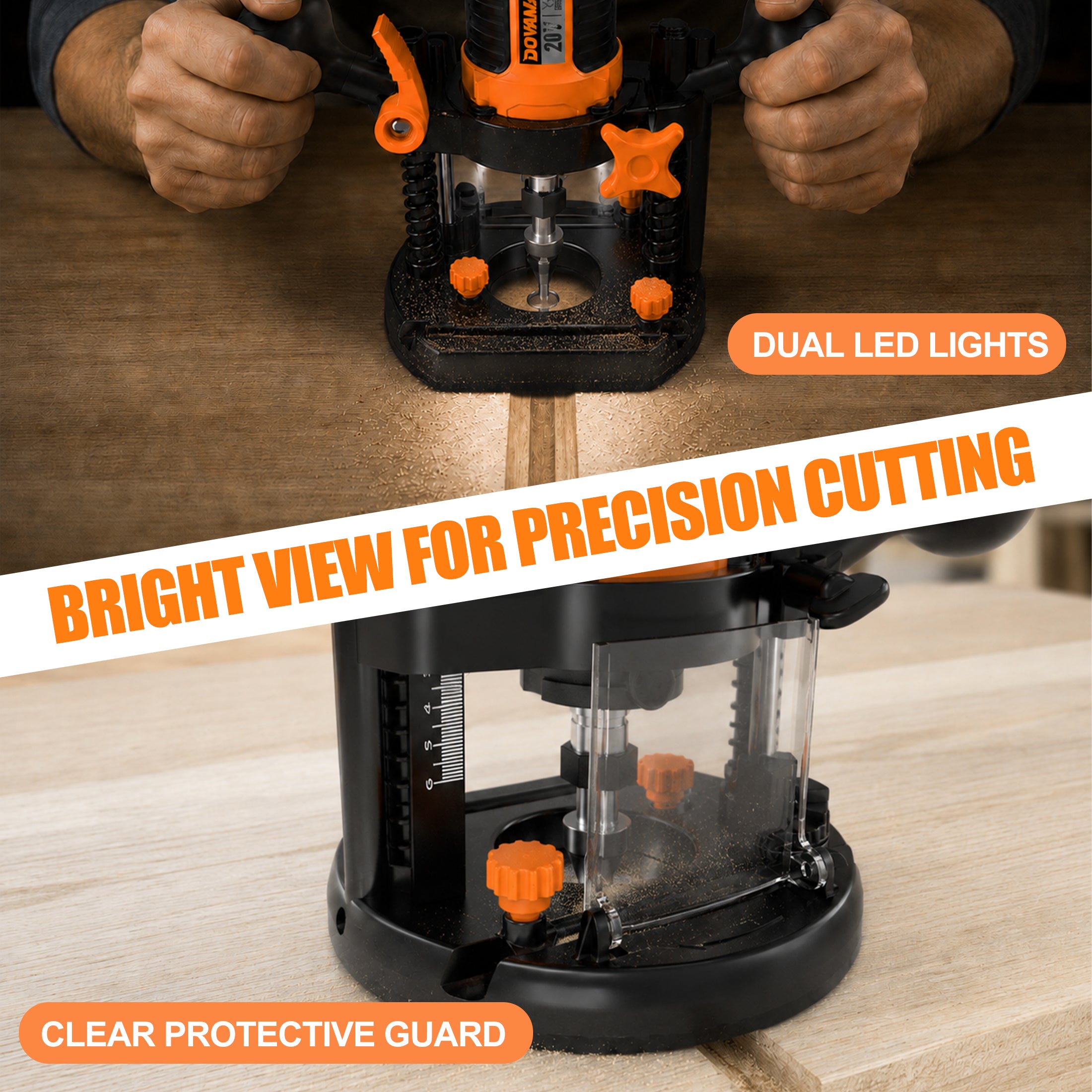 DOVAMAN XR7 20V Cordless Router Tool