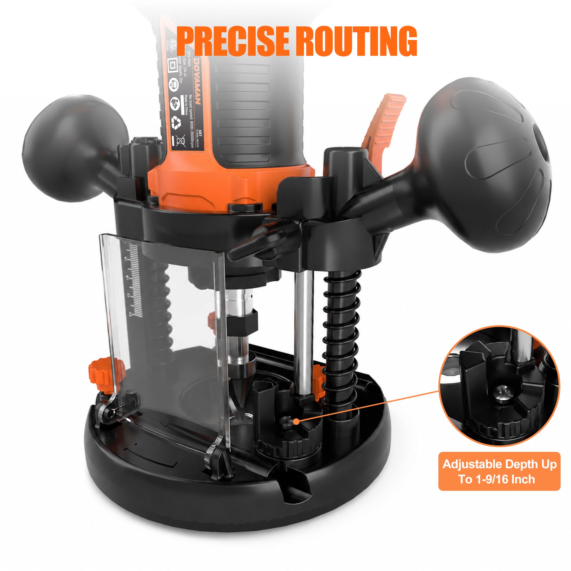 DOVAMAN XR7 20V Cordless Router Tool