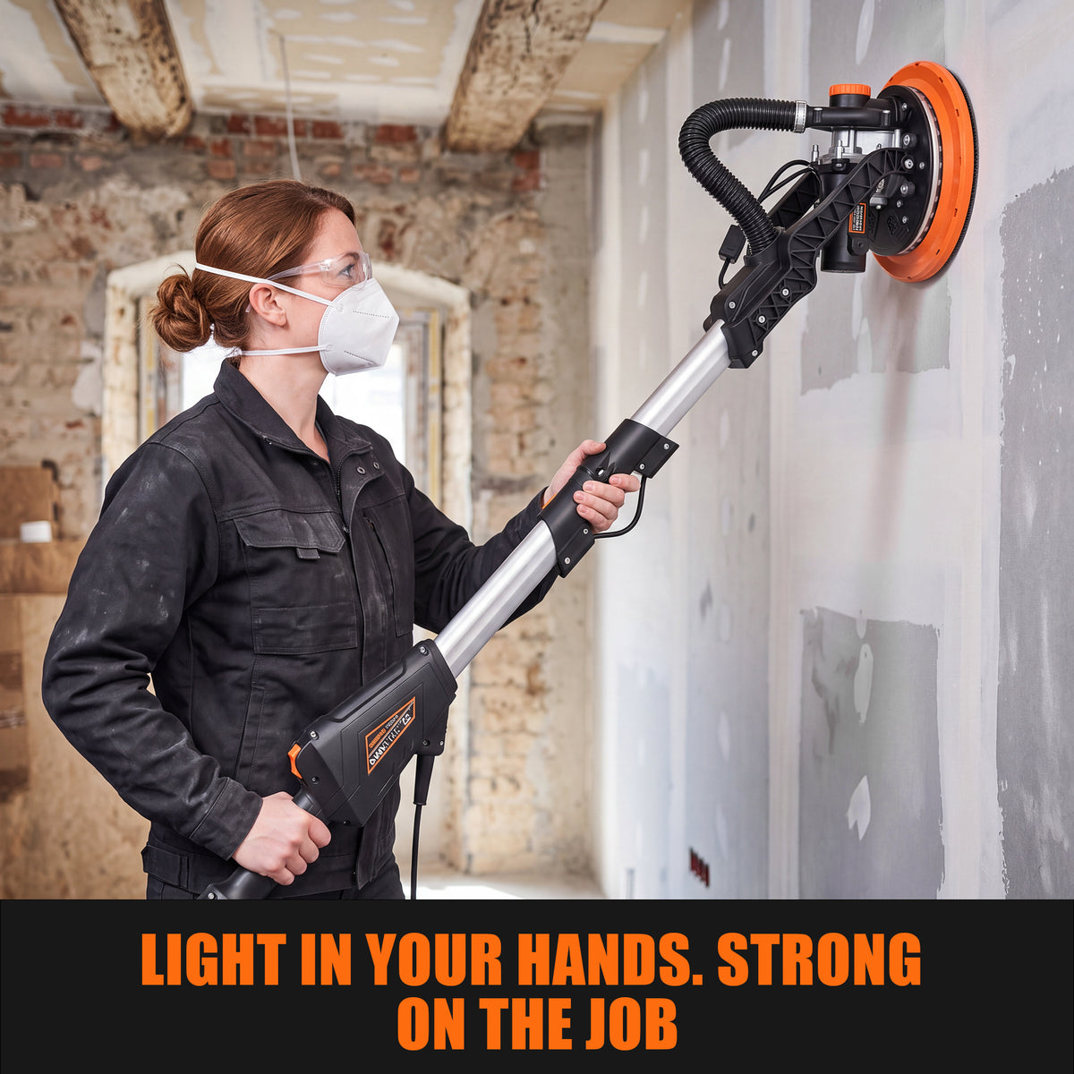 DOVAMAN Electric Drywall Sander with Vacuum Dust Collection