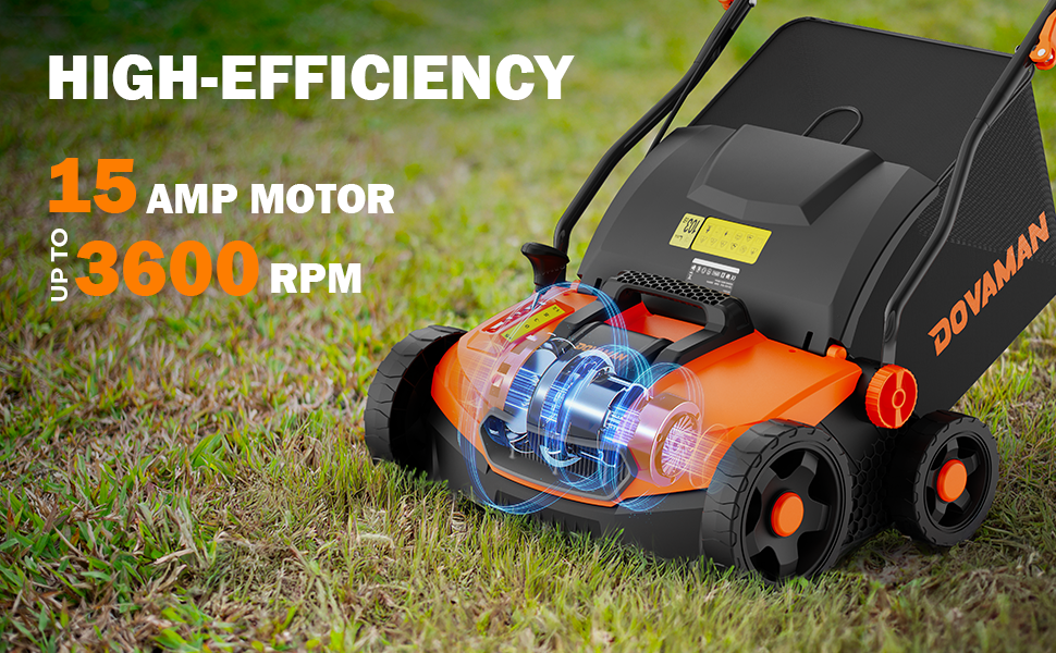 Gardening tool dethatcher & scarifier with high-efficiency features on grass