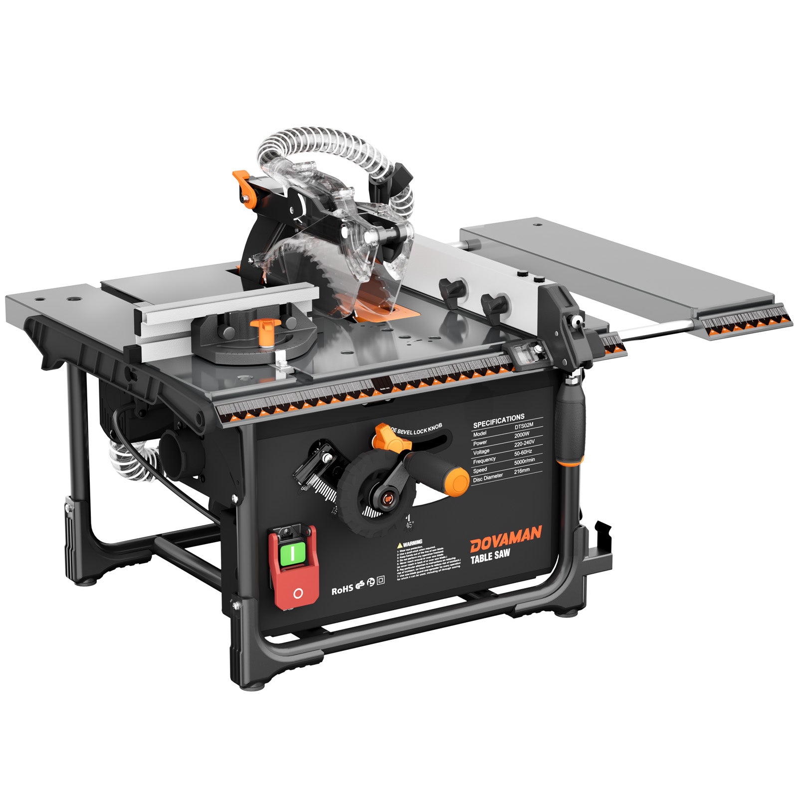 DOVAMAN table saw on a white background