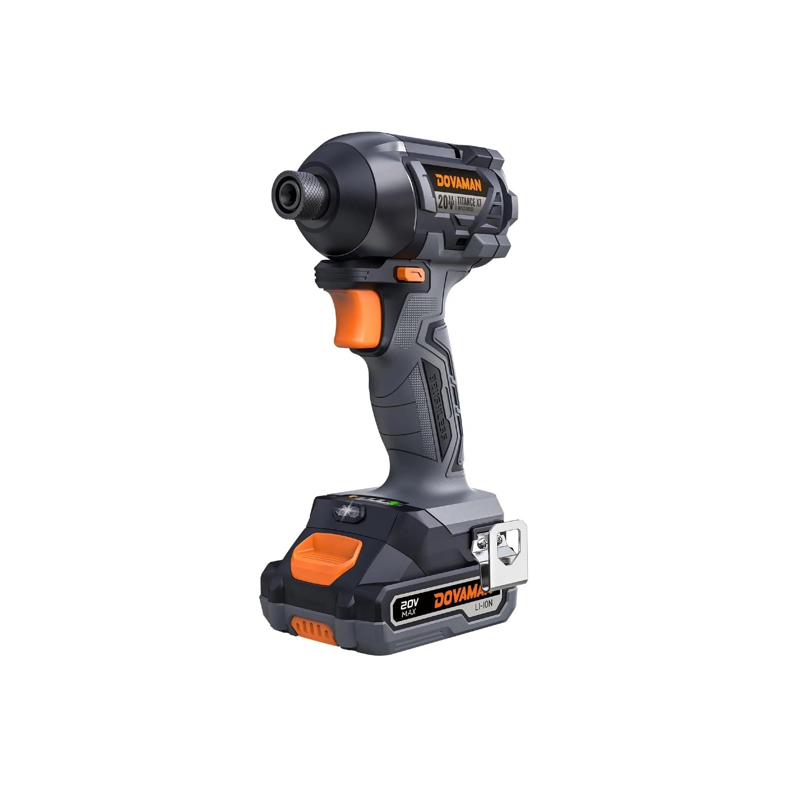 DOVAMAN brushless impact driver on a white background